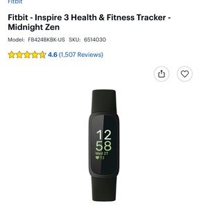 Fitbit inspire three with extra chargers